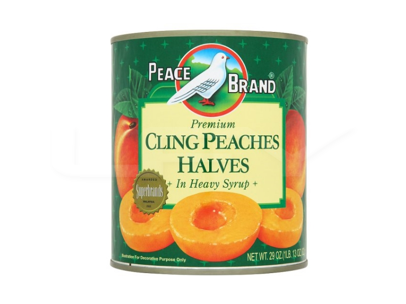 Peace Brand Cling Peaches Halves / 白鸽牌桃子